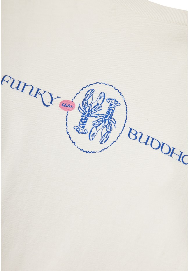 Women's relaxed t-shirt with print on the back- 100% cotton