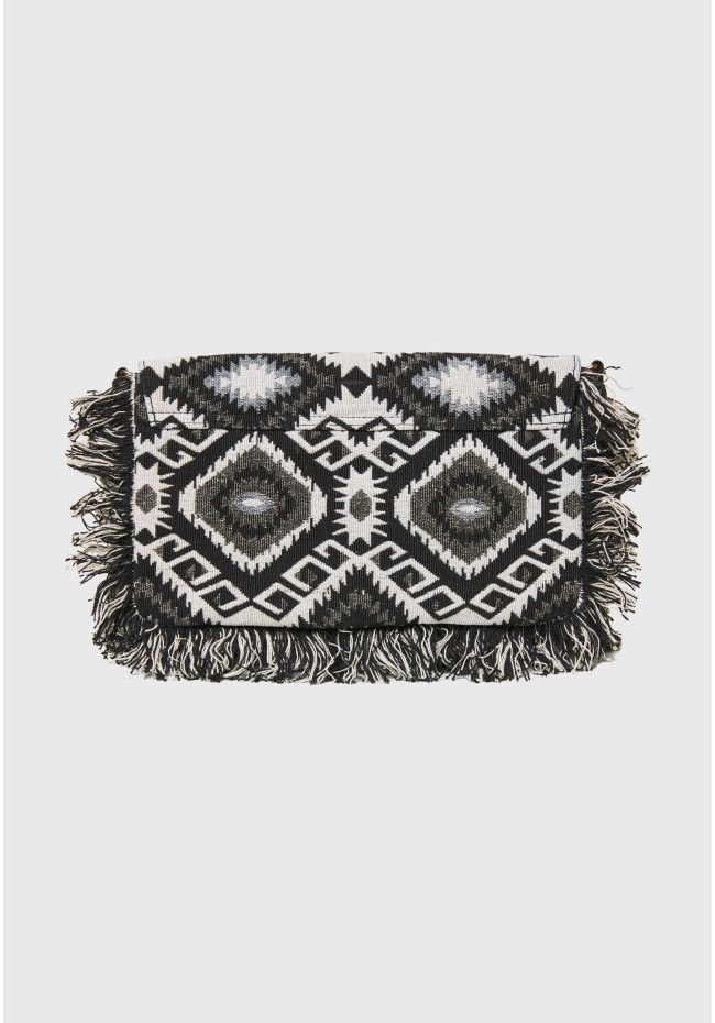 Γυναικεία τσάντα ώμου με ethnic print