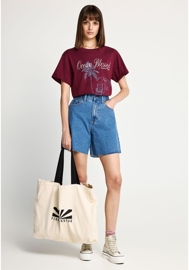 Women's cotton t-shirt with print