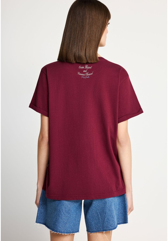 Women's cotton t-shirt with print