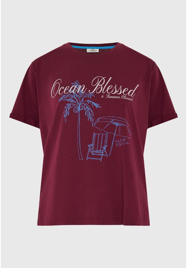 Women's cotton t-shirt with print