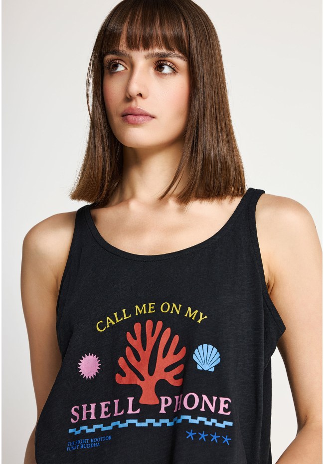 Women's printed tank top