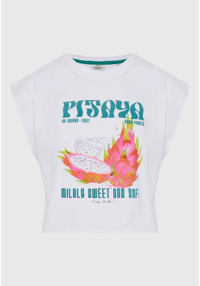 Women's sleeveless t-shirt made of organic cotton