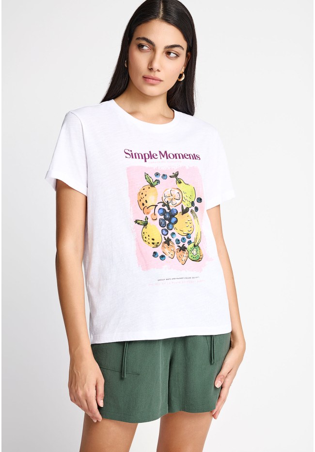 Women's cotton t-shirt with print