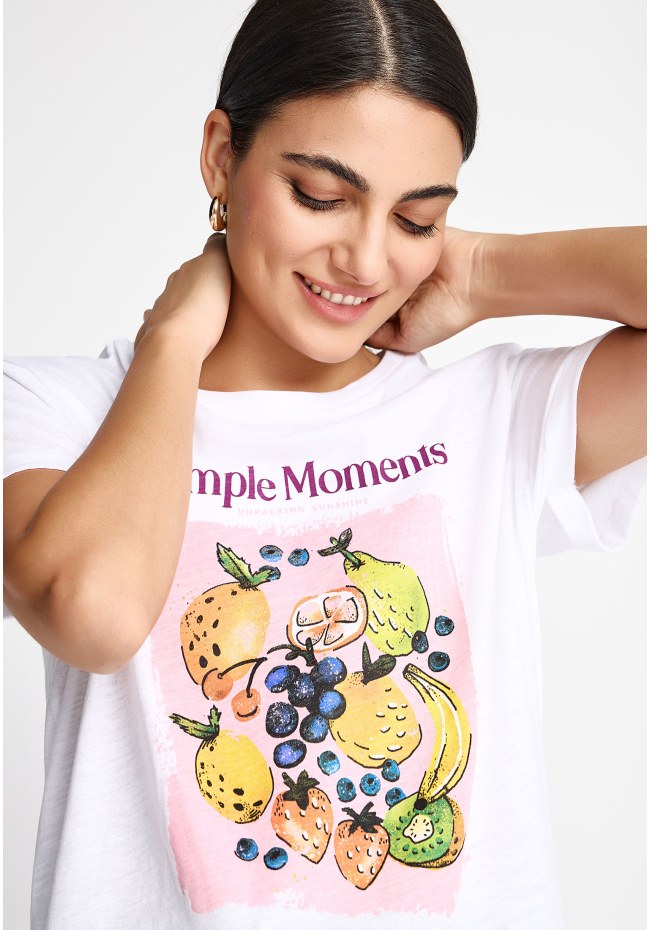 Women's cotton t-shirt with print