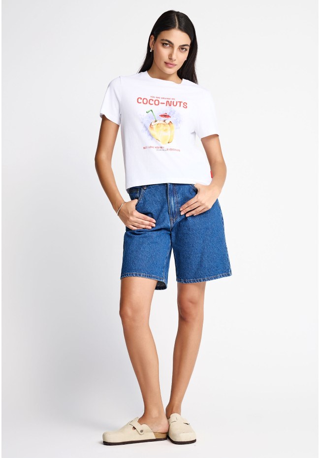 Women's cotton t-shirt with print