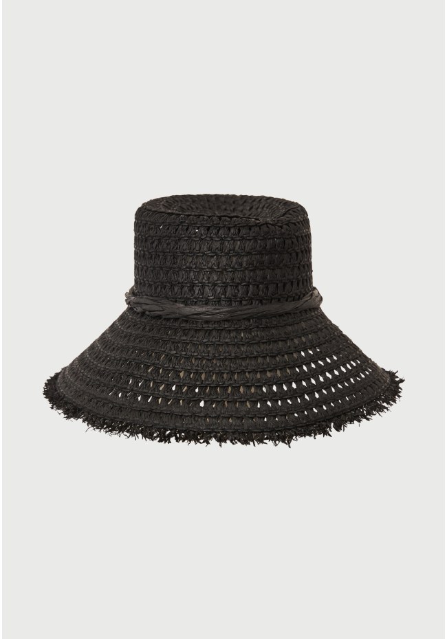 Women’s straw-look hat