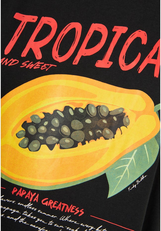 Women's cotton sleeveless top with print