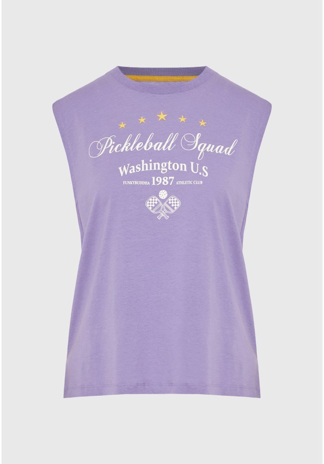 Γυναικείο βαμβακερό tank top με τύπωμα