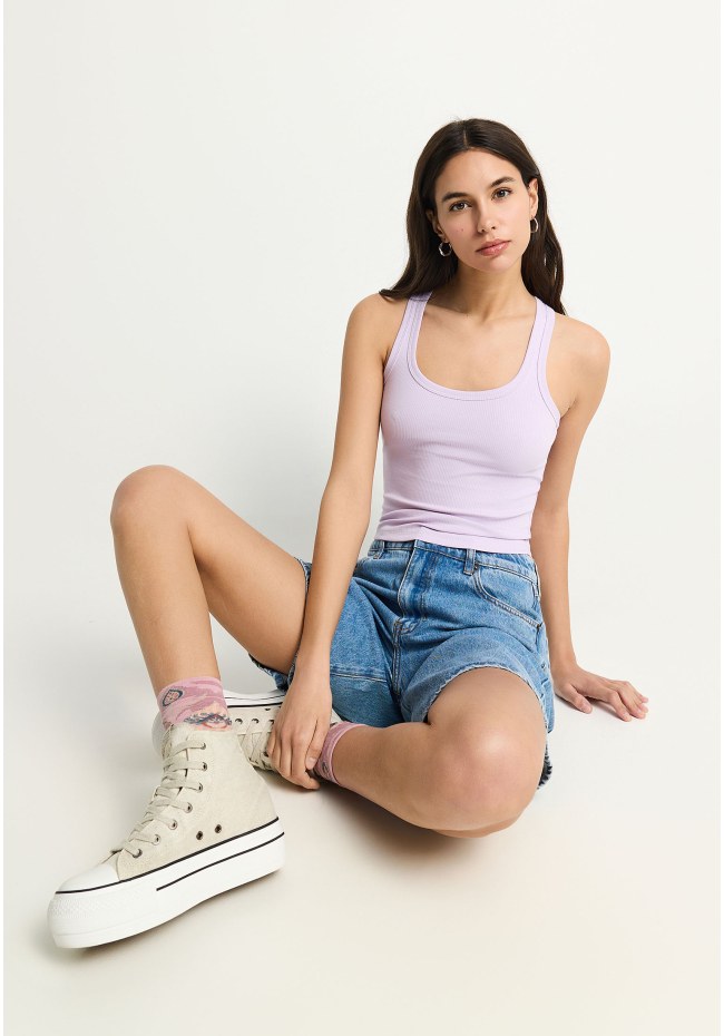Women's denim shorts