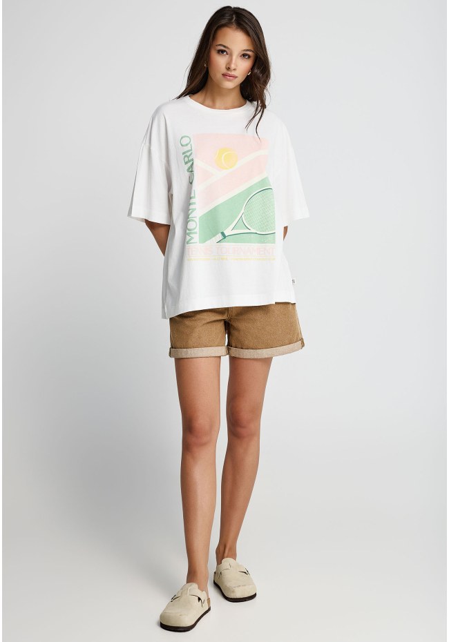 Γυναικείο βαμβακερό t-shirt με τύπωμα