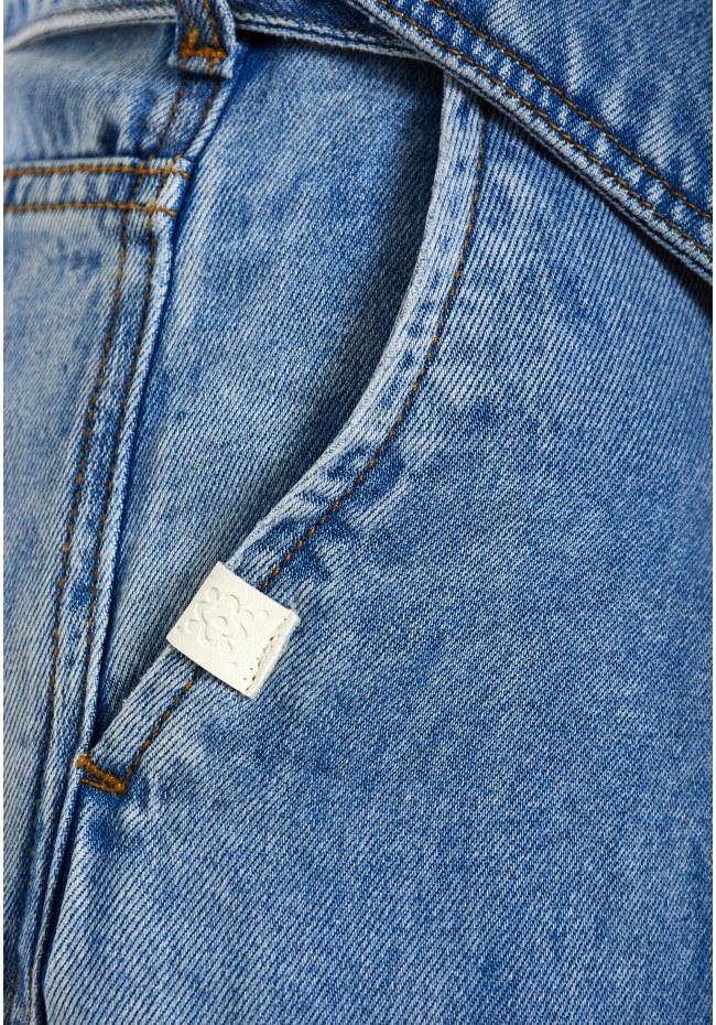 Γυναικείο παντελόνι απο lyocell με όψη denim