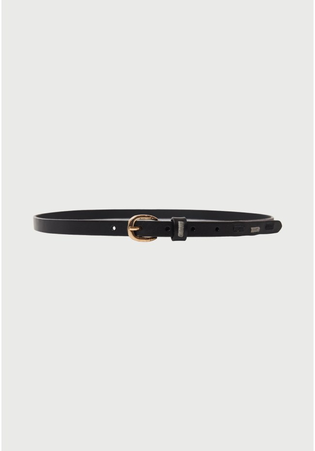 Women's thin leather belt