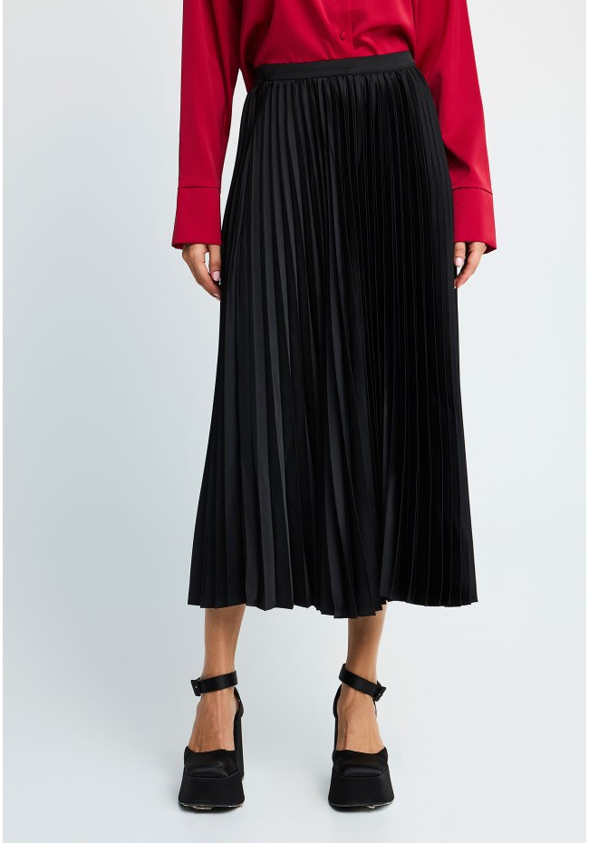 Women's midi pleated skirt