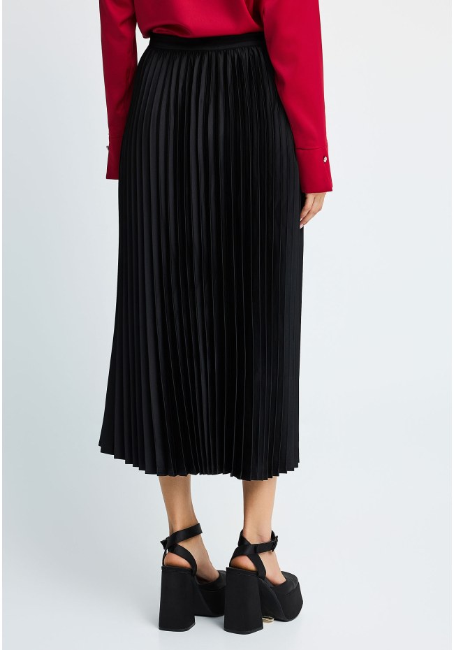 Women's midi pleated skirt