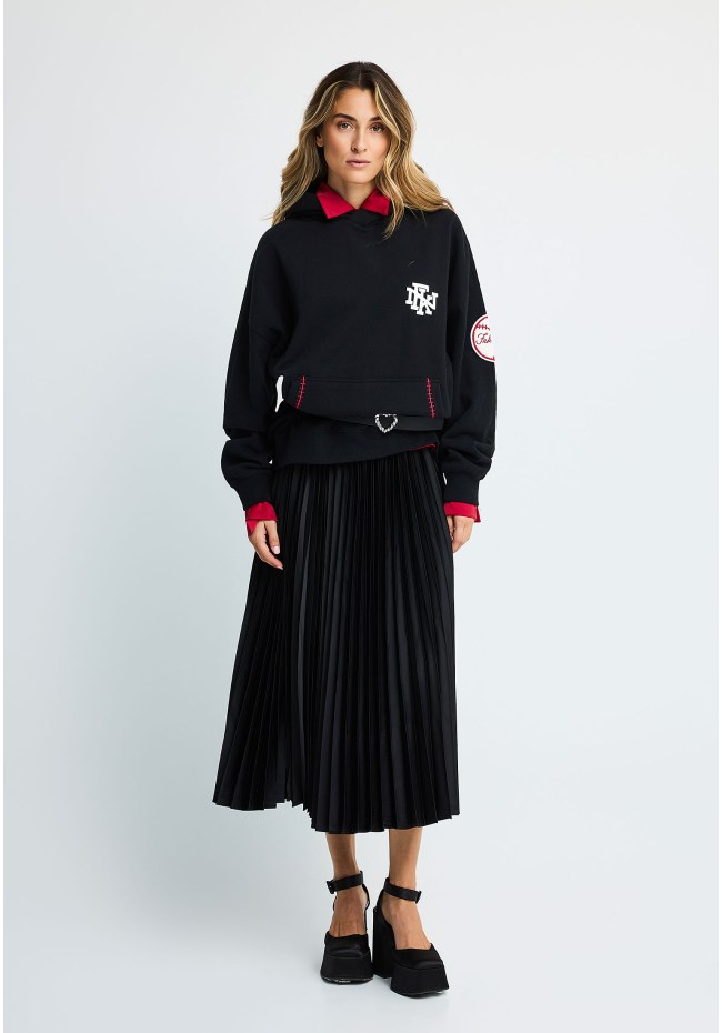 Women's midi pleated skirt