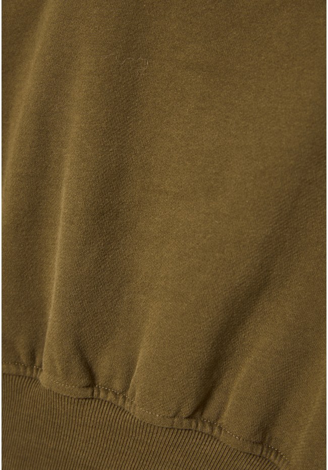 Women's loose crewneck sweatshirt with embroidered logo