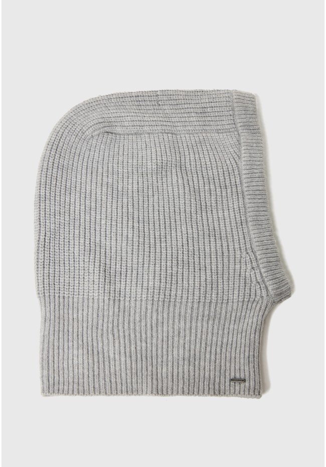 Γυναικεία πλεκτή ribbed μπαλακλάβα