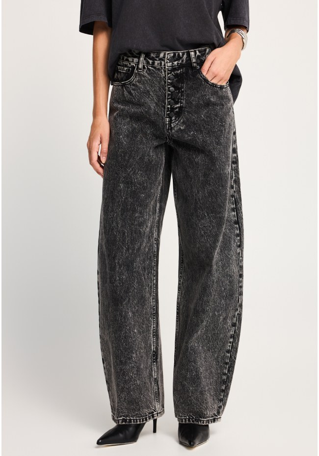 Ψηλόμεσο jean παντελόνι balloon fit