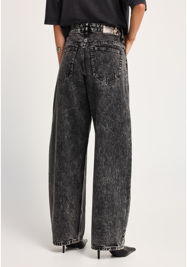 Ψηλόμεσο jean παντελόνι balloon fit