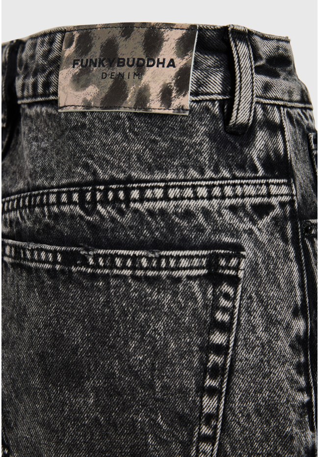 Ψηλόμεσο jean παντελόνι balloon fit