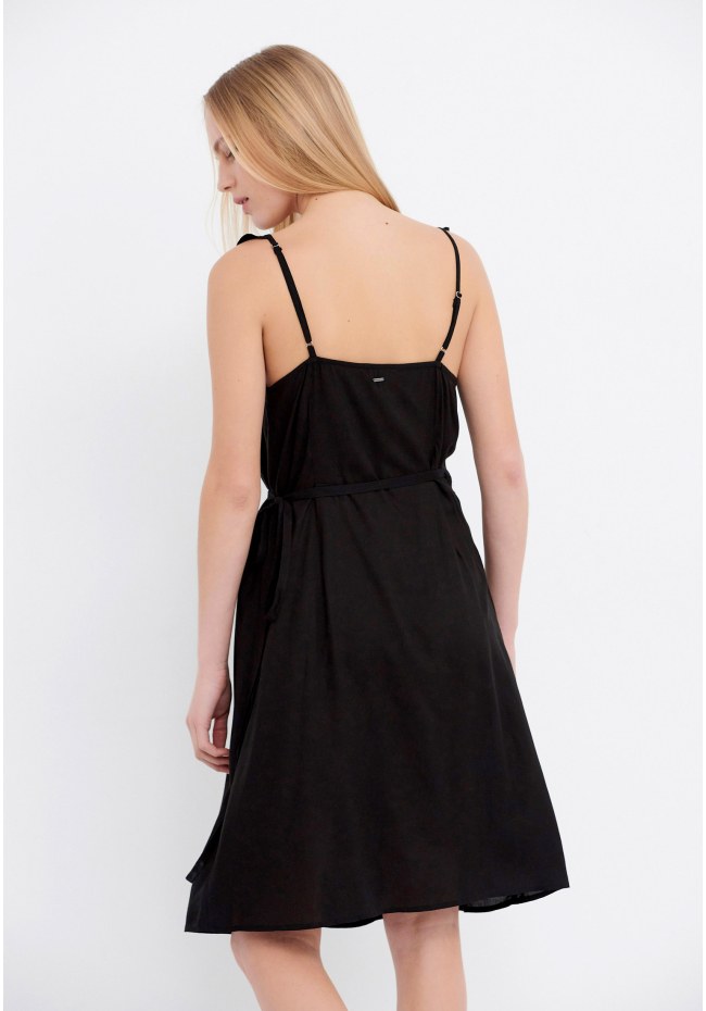 Viscose wrap dress