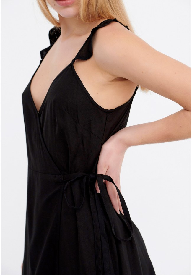Viscose wrap dress