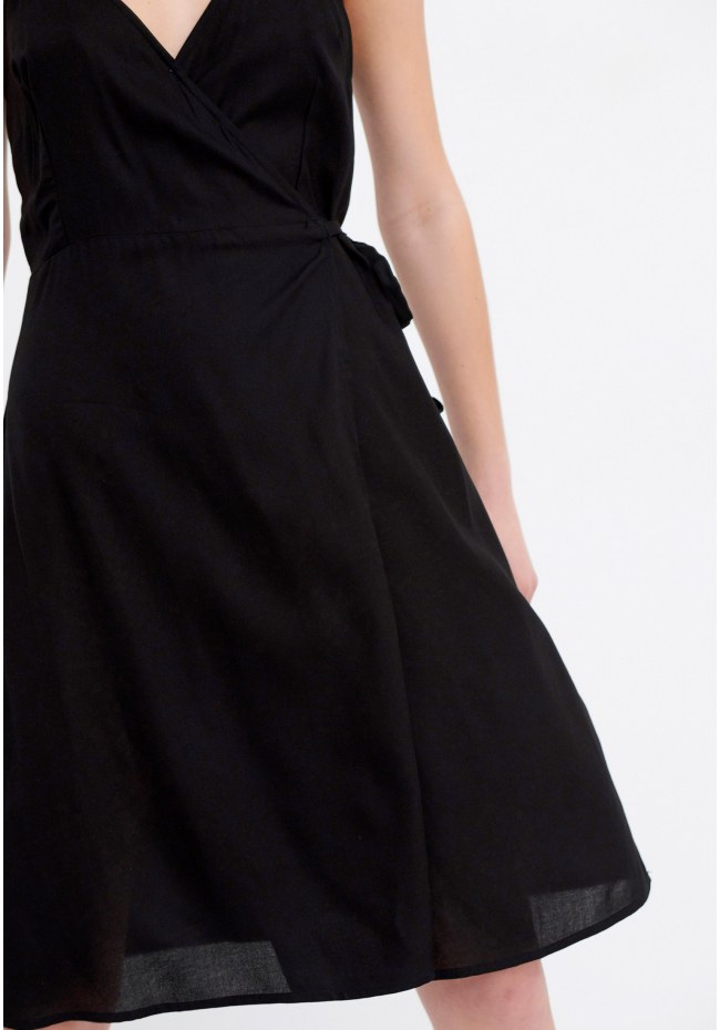 Viscose wrap dress
