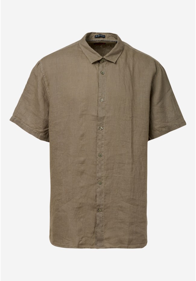 Short sleeve linen shirt