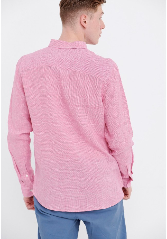 Plaid linen shirt