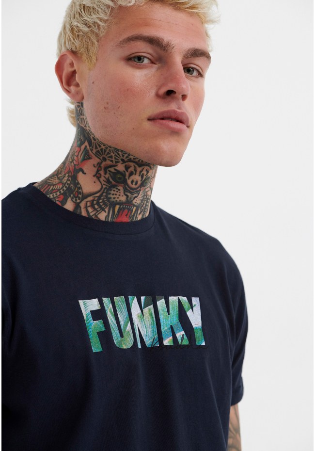 T-shirt από οργανικό βαμβάκι με τύπωμα