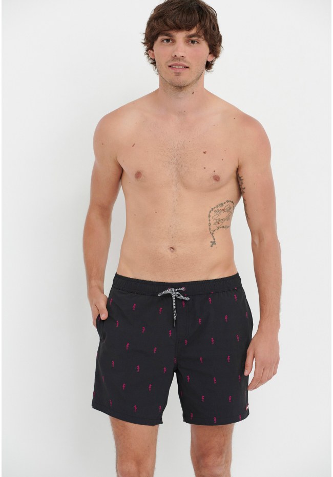 All over printed swim shorts