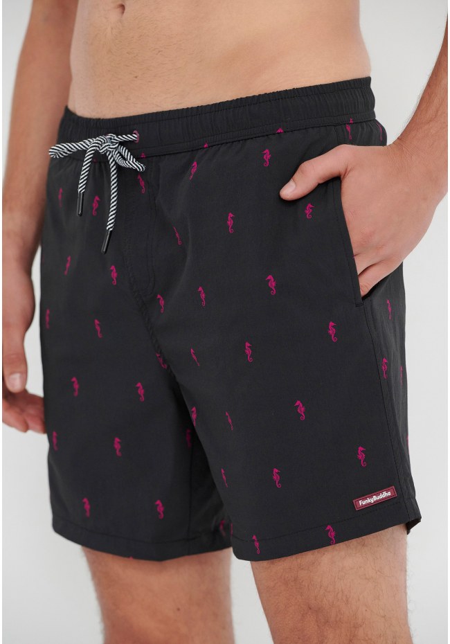 All over printed swim shorts