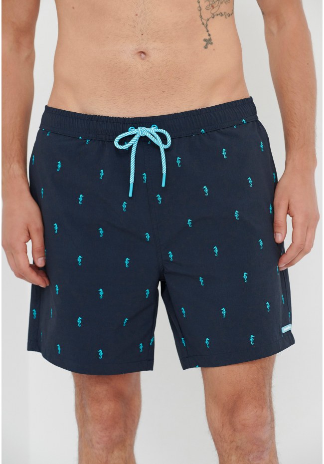 All over printed swim shorts