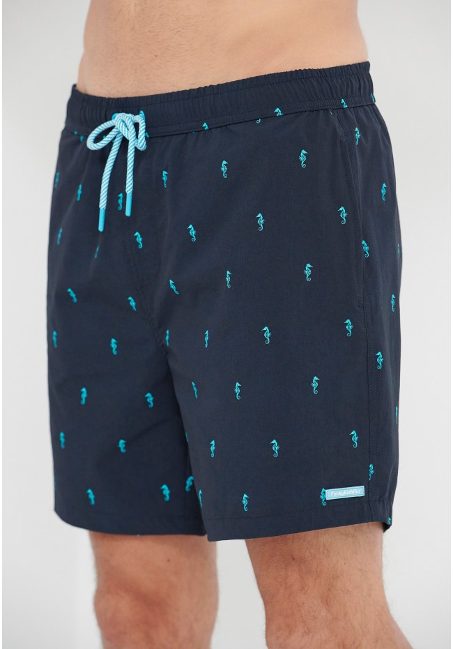 All over printed swim shorts
