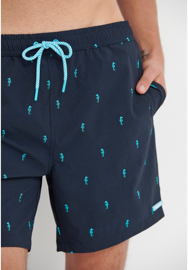All over printed swim shorts