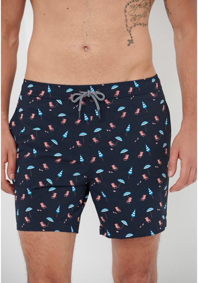 All over printed swim shorts