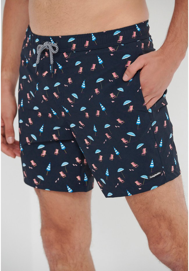 All over printed swim shorts