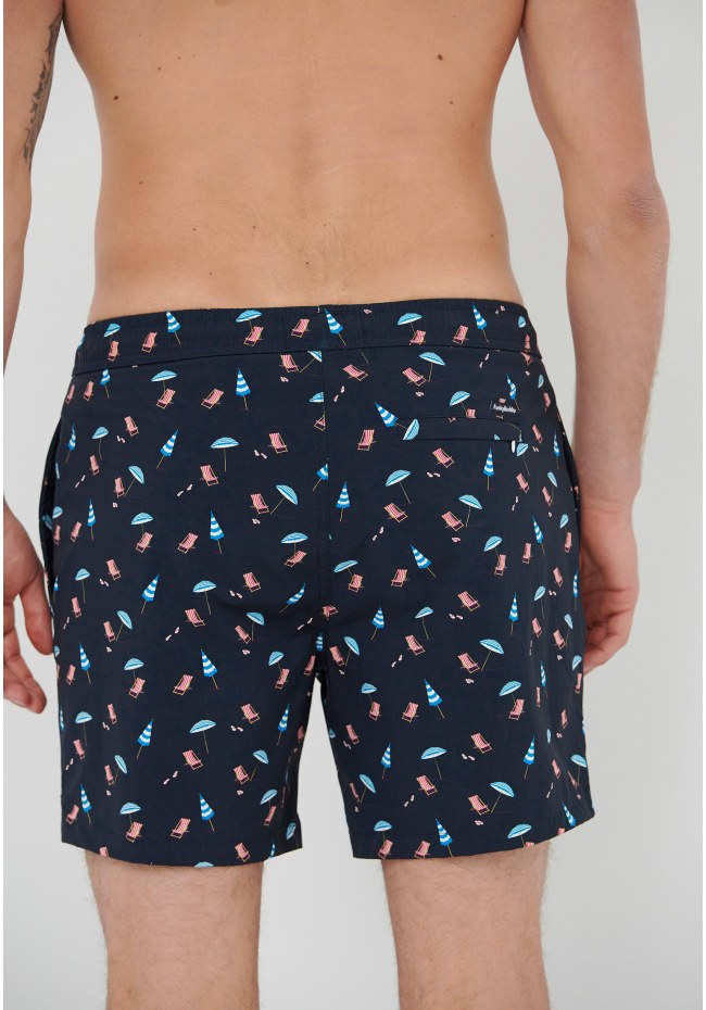 All over printed swim shorts