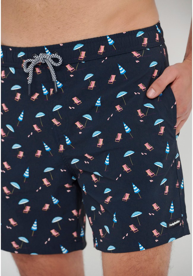 All over printed swim shorts