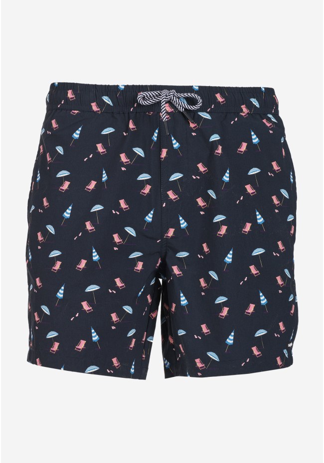 All over printed swim shorts