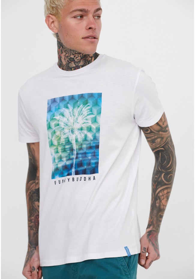 Crew neck printed t-shirt