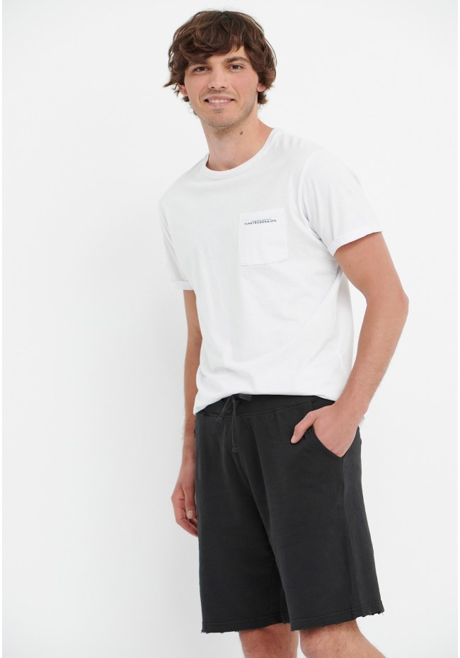 Cotton jogger shorts