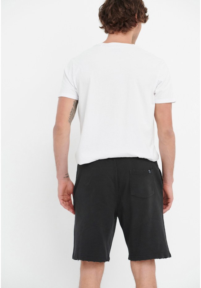 Cotton jogger shorts