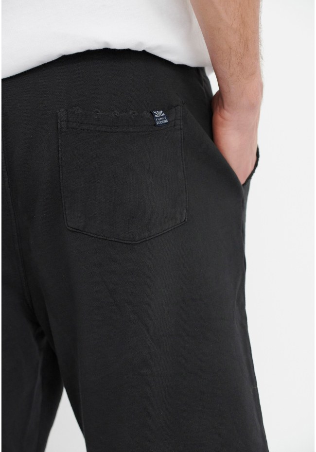 Cotton jogger shorts