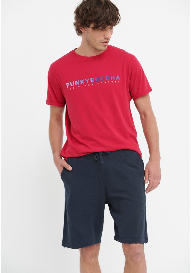 Cotton jogger shorts