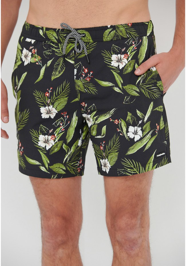 All over printed swim shorts