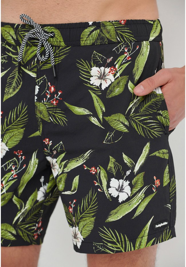 All over printed swim shorts