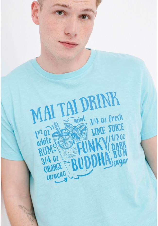 T-shirt με τύπωμα κειμένου