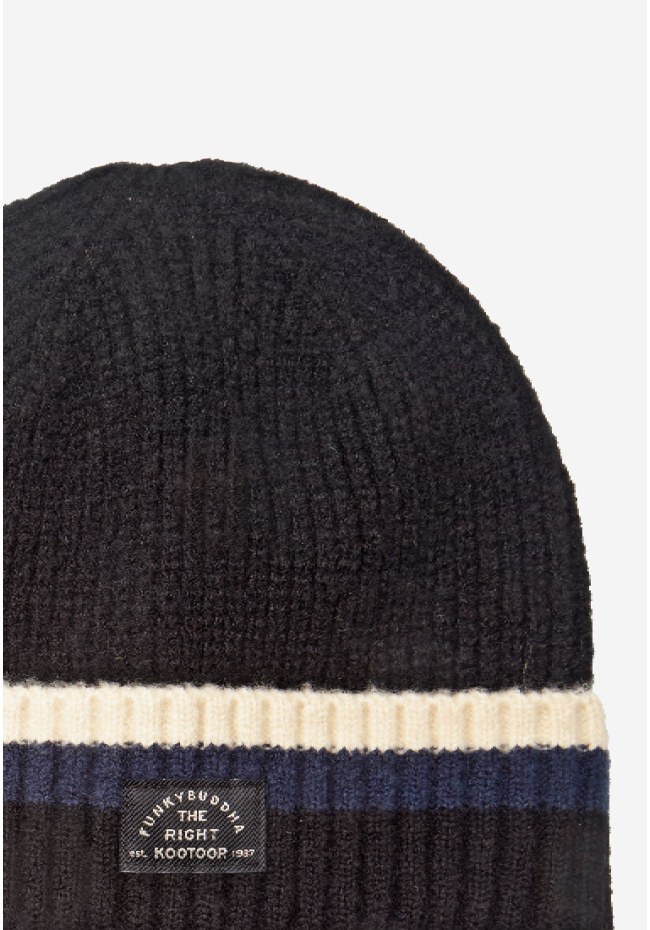 Men's color block beanie